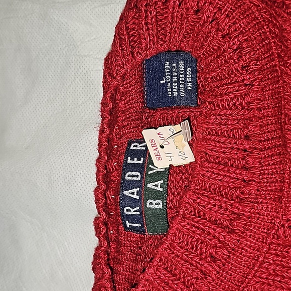 Vintage Red Sweater - Picture 9 of 14